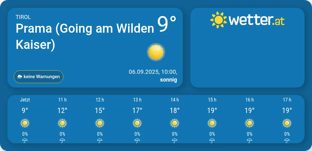 Wetter in Prama (Going am Wilden Kaiser) - wetter.at